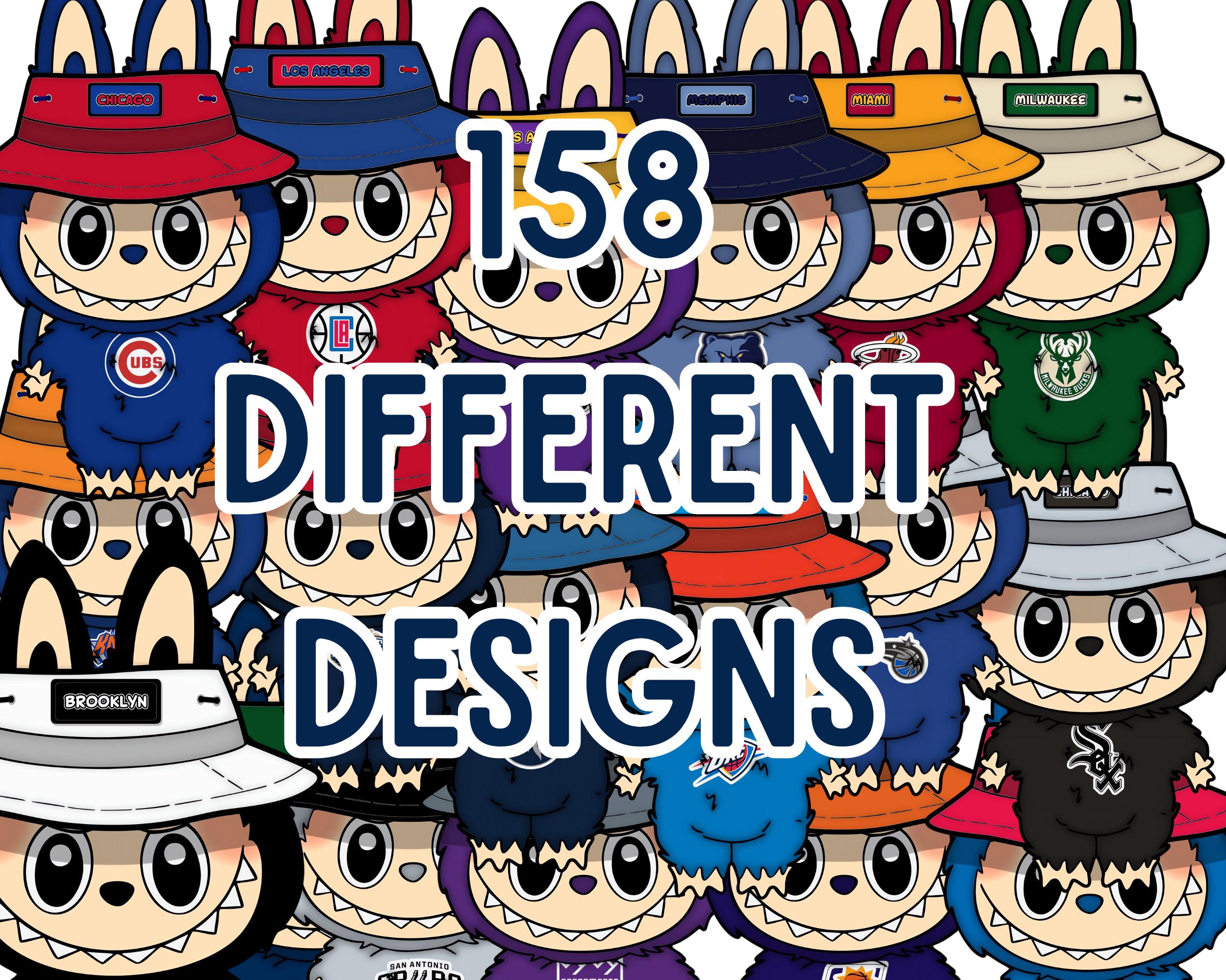 Sports Team Labubu PNG Bundle | Cute Labubu Cartoon Character
