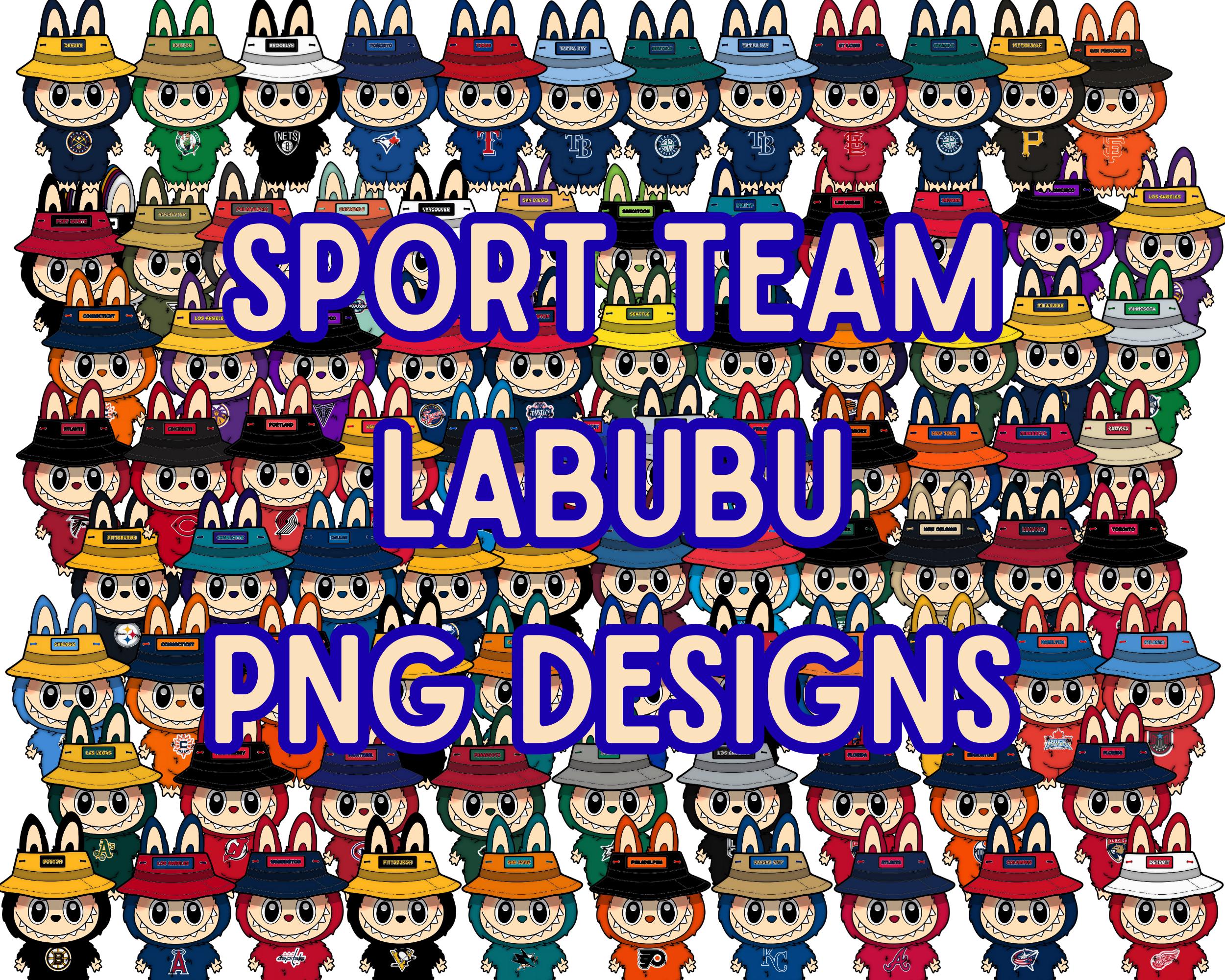 Sports Team Labubu PNG Bundle | Cute Labubu Cartoon Character