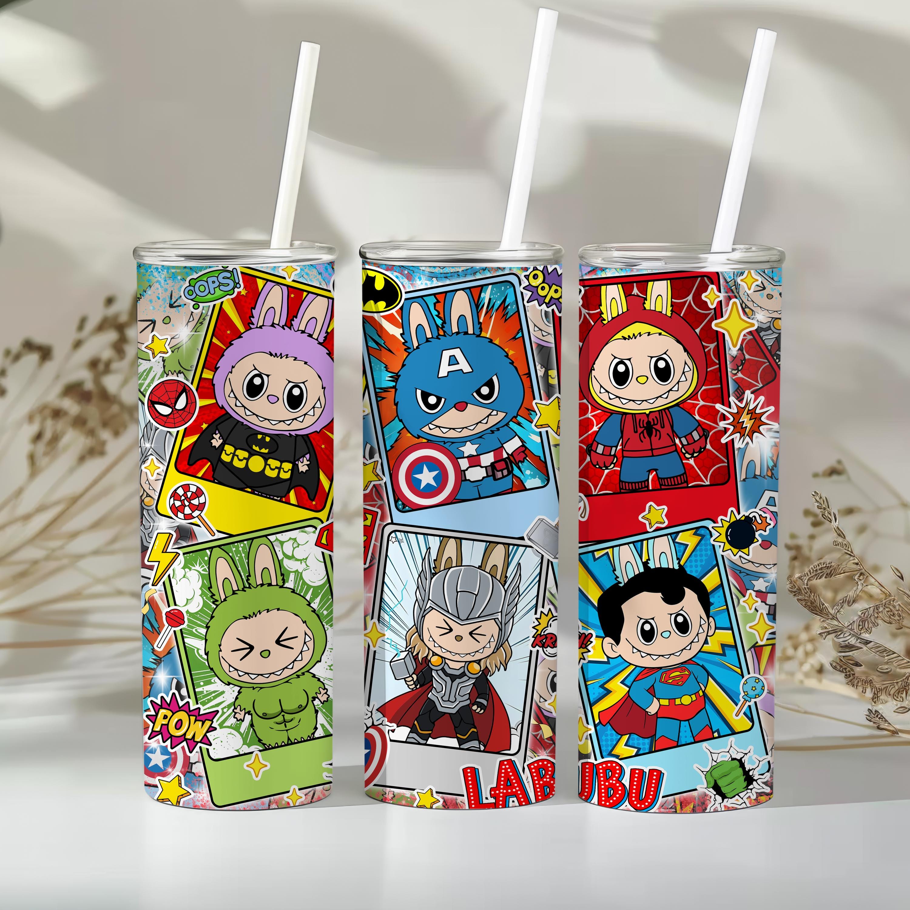 Labubu Tumbler Wrap Bundle Design | Labubu 20oz Tumbler Wraps