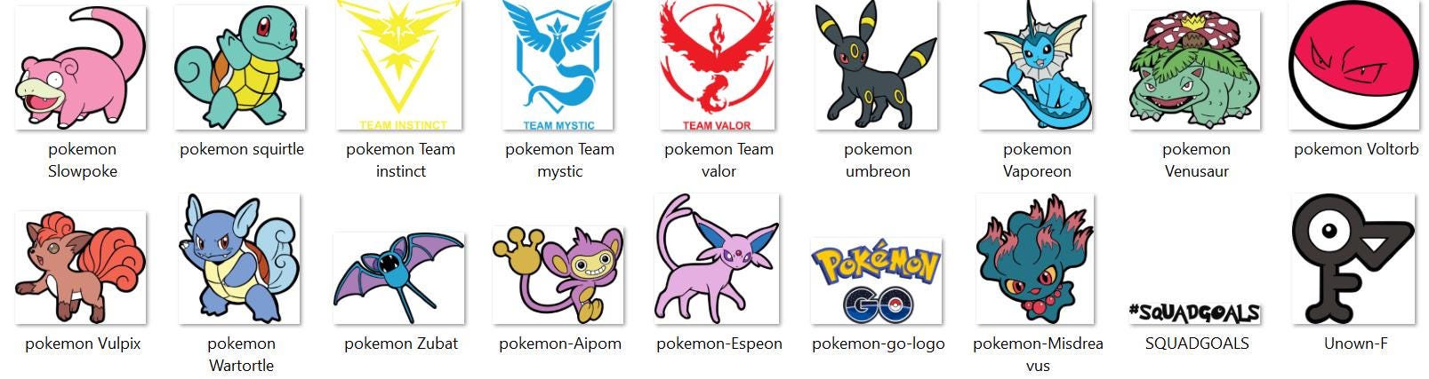 Mega Pokemon Bundle | 1340+ Unique Pokemon Designs | 355+ Png Svg Designs