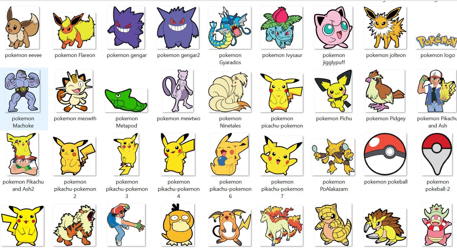 Mega Pokemon Bundle | 1340+ Unique Pokemon Designs | 355+ Png Svg Designs