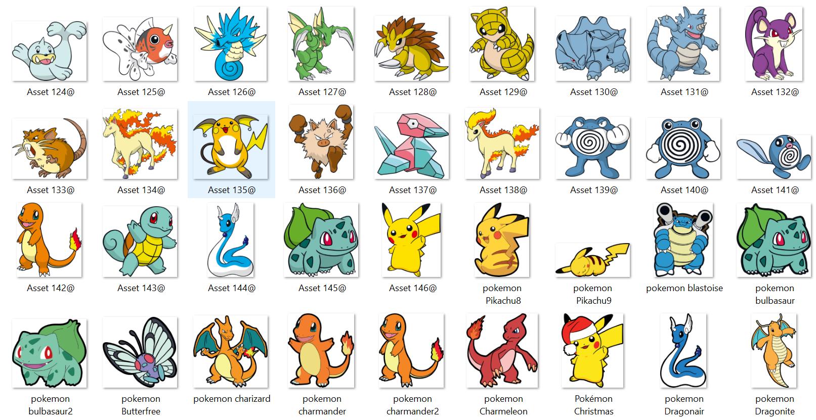 Mega Pokemon Bundle | 1340+ Unique Pokemon Designs | 355+ Png Svg Designs