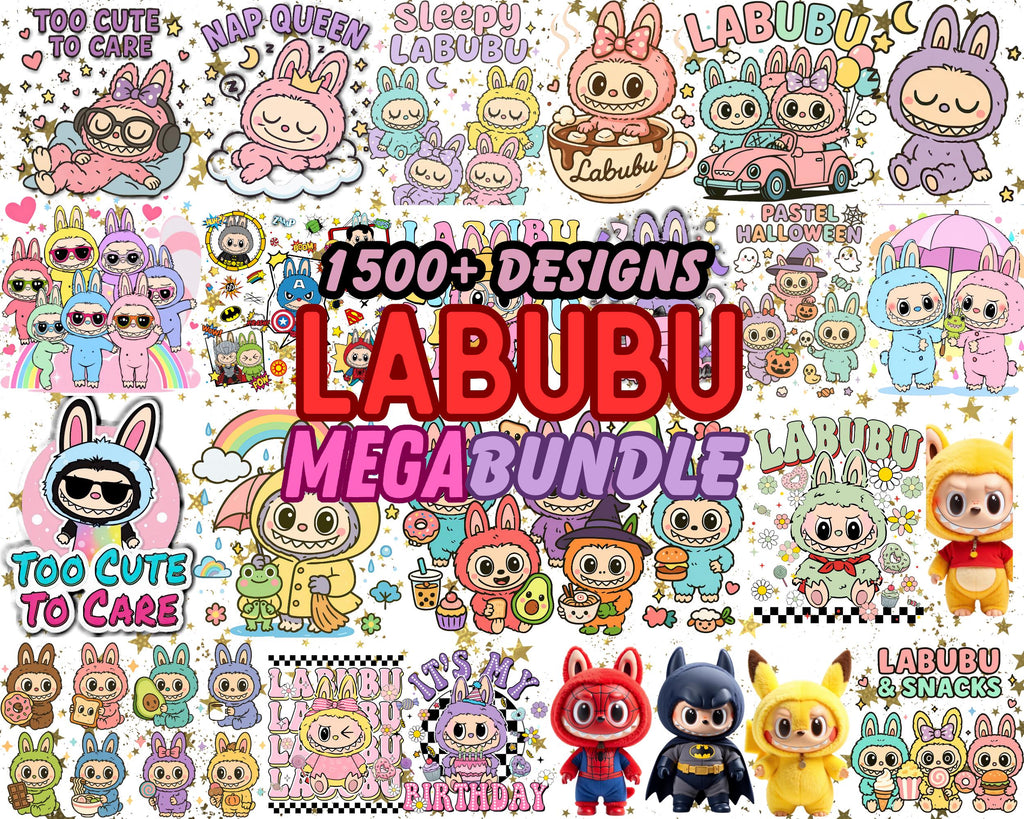 Labubu Mega Bundle | 1500+ Labubu Designs Clipart Png