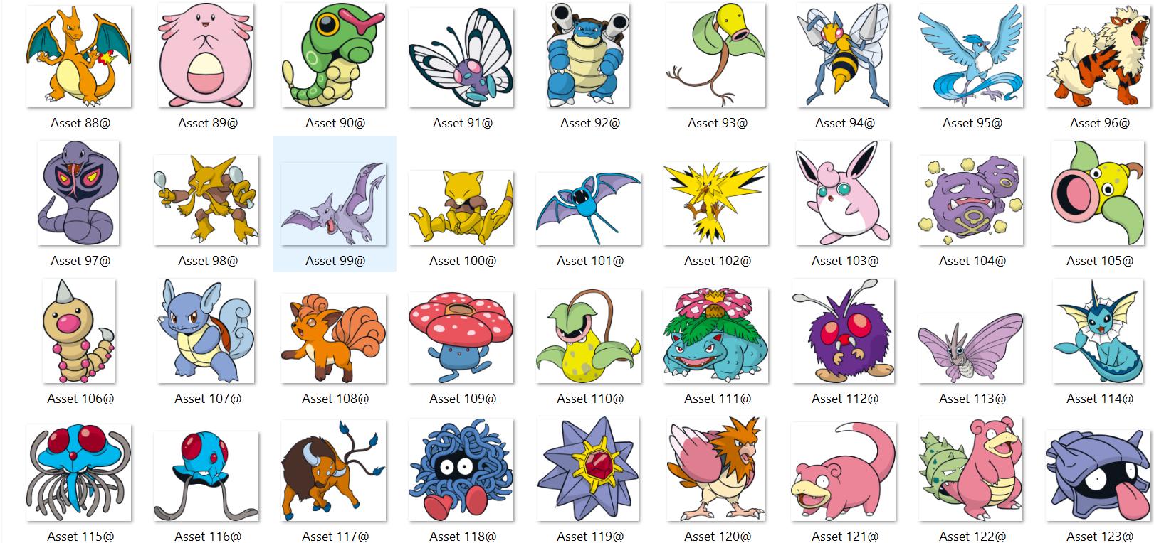 Mega Pokemon Bundle | 1340+ Unique Pokemon Designs | 355+ Png Svg Designs